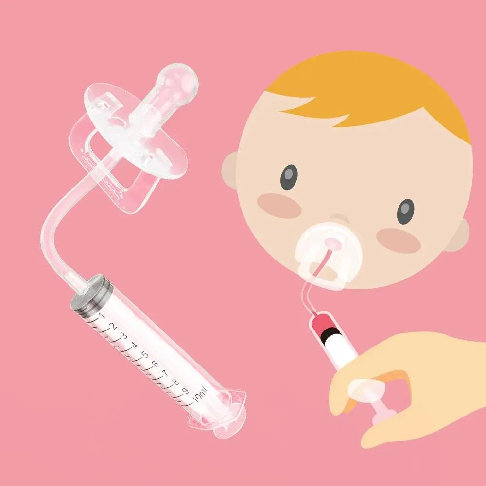 Kit de distributeur de médicaments pour sucette pour bébé, seringue d'alimentation orale, compte-gou