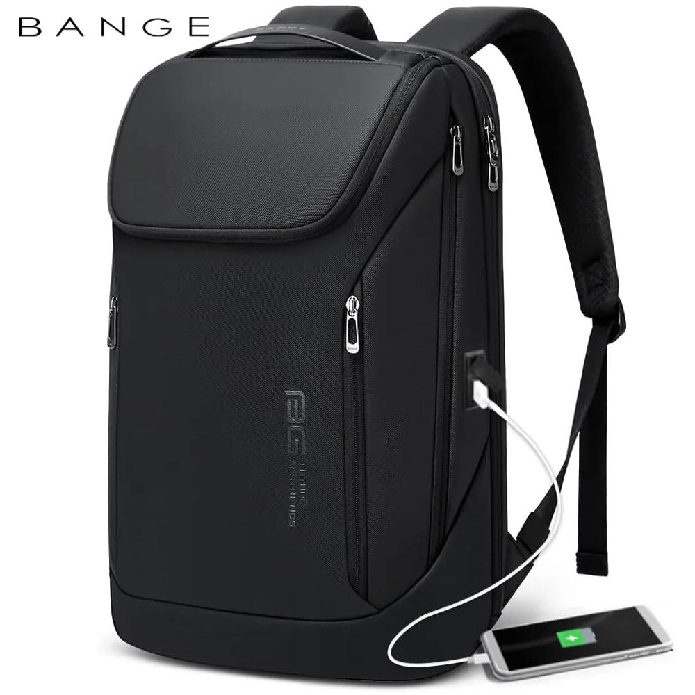 BANGE affaires sacs à dos ordinateur portable 15.6 pouces multifonctionnel étanche grande capacité t