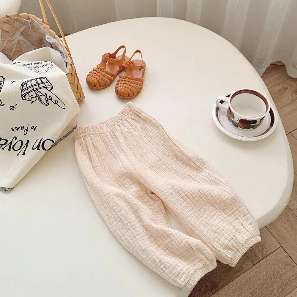 Printemps été pantalon résistant aux moustiques enfant en bas âge nouveau pantalon ample décontracté