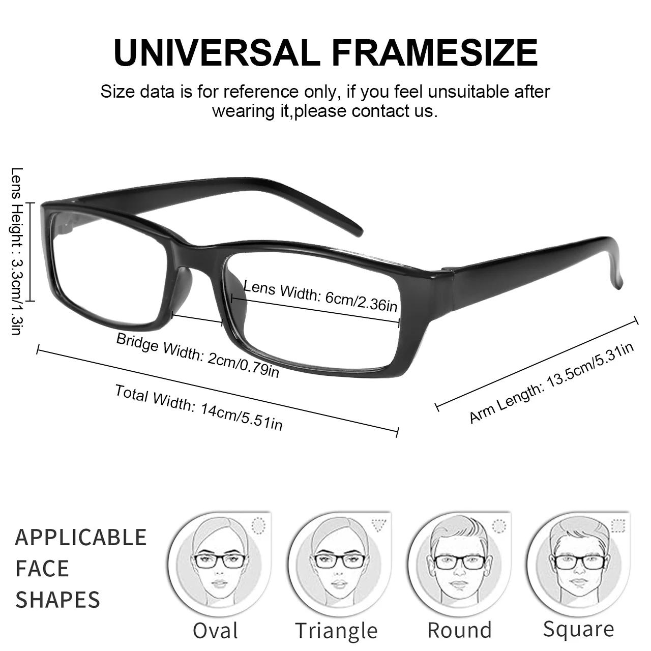 Lunettes de lecture intelligentes anti-lumière bleue à mise au point automatique, zoom automatique,