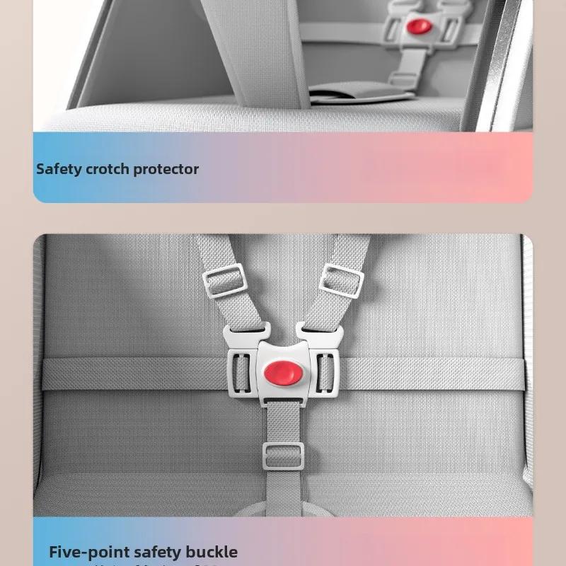 Poussette légère réversible 2 en 1 avec siège convertible haut de gamme et design compact pliable po