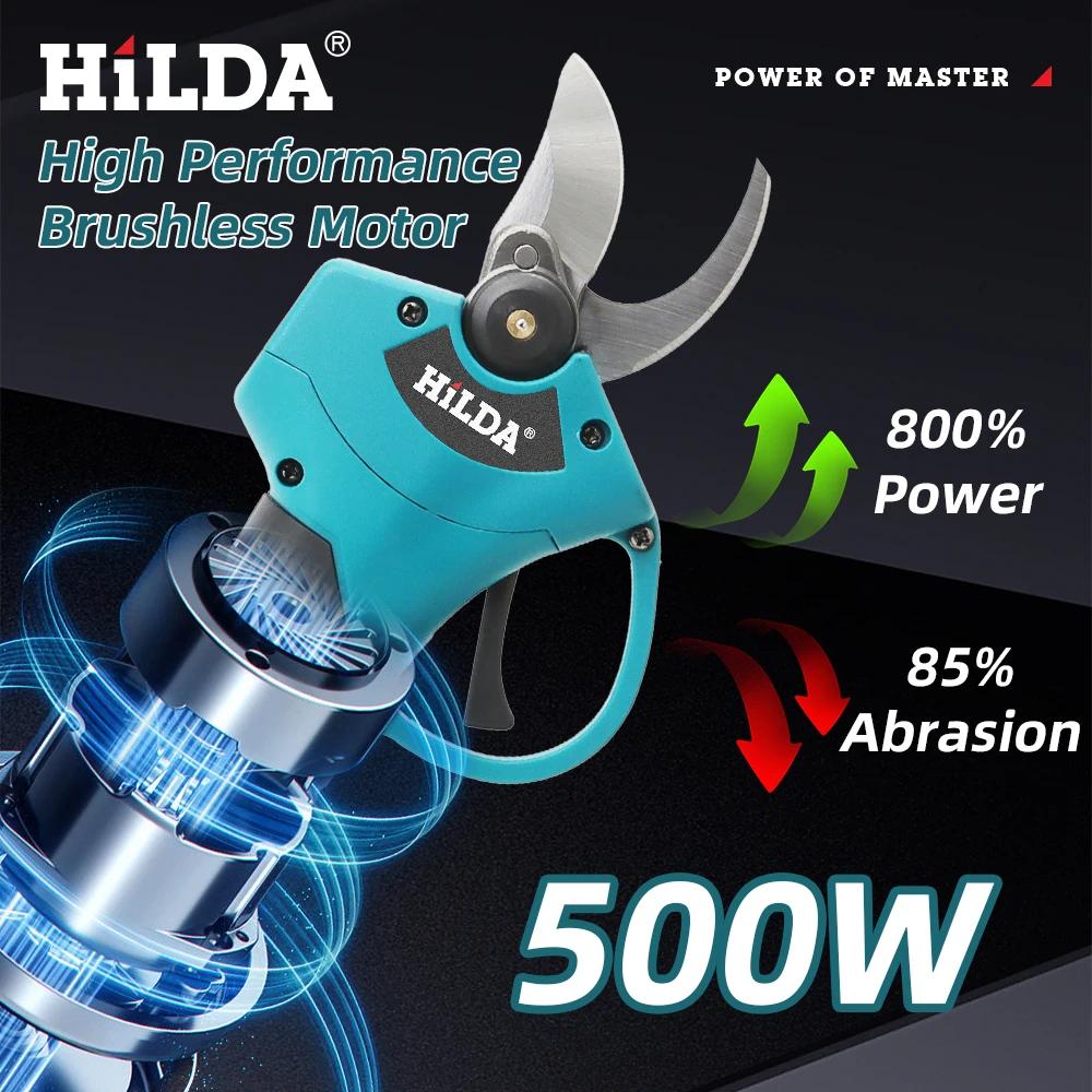 HILDA – sécateur électrique sans balais, sans fil, pour Branches d'arbres fruitiers, outil électriqu