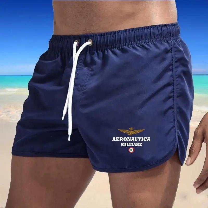 Short de bain imprimé pour homme, séchage rapide, plage, imbibée, respirant, proximité, poche Wstrin