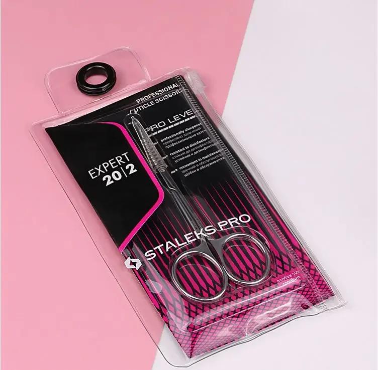 STALEKS SE-20-2 ciseaux à ongles de haute qualité en acier inoxydable coude ciseaux à sourcils Profe