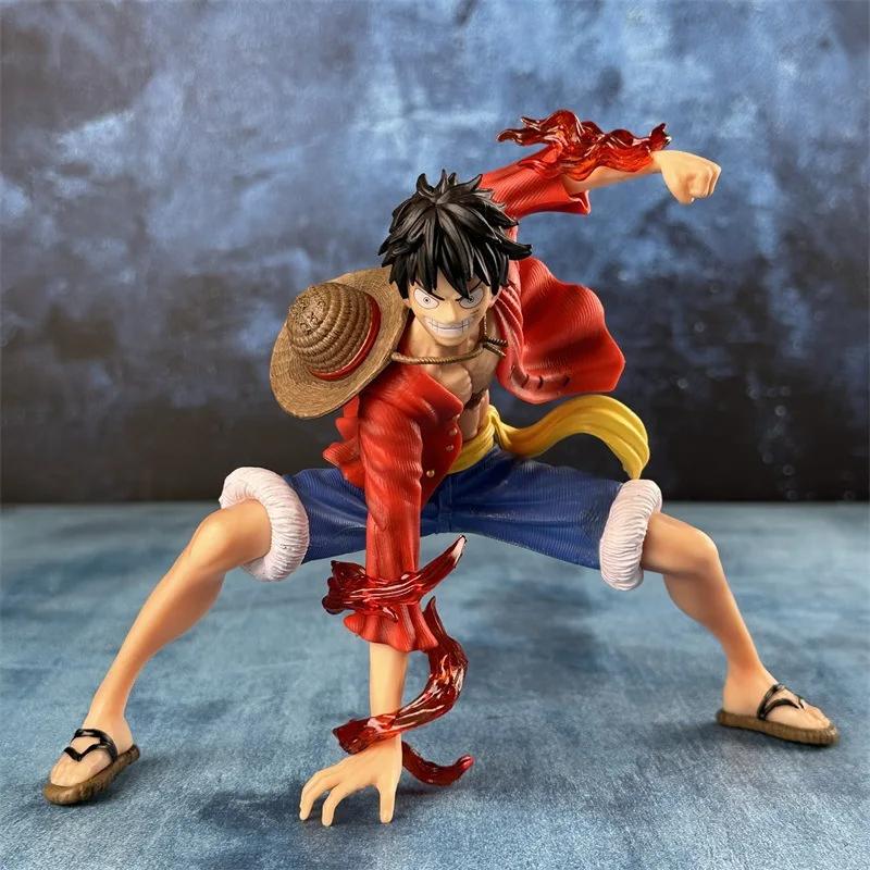 Monkey D de 18cm, une pièce Figurines d'action de style combat pour enfants, collection d'anime, mod