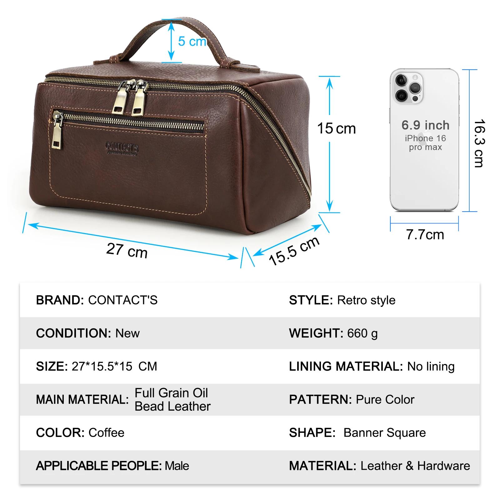 Sacs à cosmétiques personnalisés pour hommes, trousse de maquillage de luxe en cuir véritable, fourr