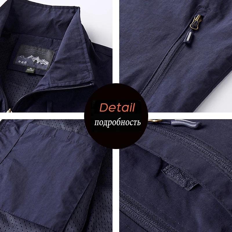 Nouveau printemps hommes en plein air gilets décontractés hommes été imperméable respirant pêche gil