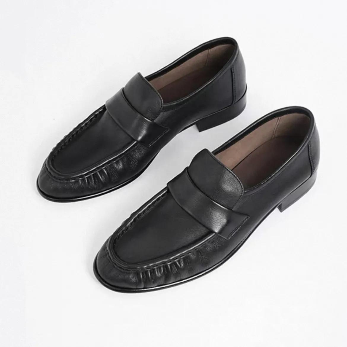 Mocassins en daim pour femmes, chaussures plates décontractées à enfiler, confortables, à talon bas,