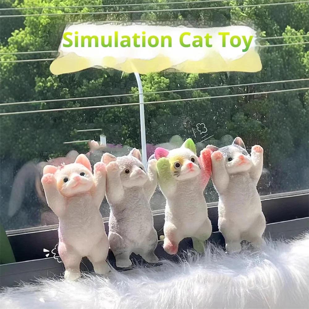13CM mignon Taba Squishy chat moelleux collant réaliste chat anti-Stress jouet Simulation chats poup