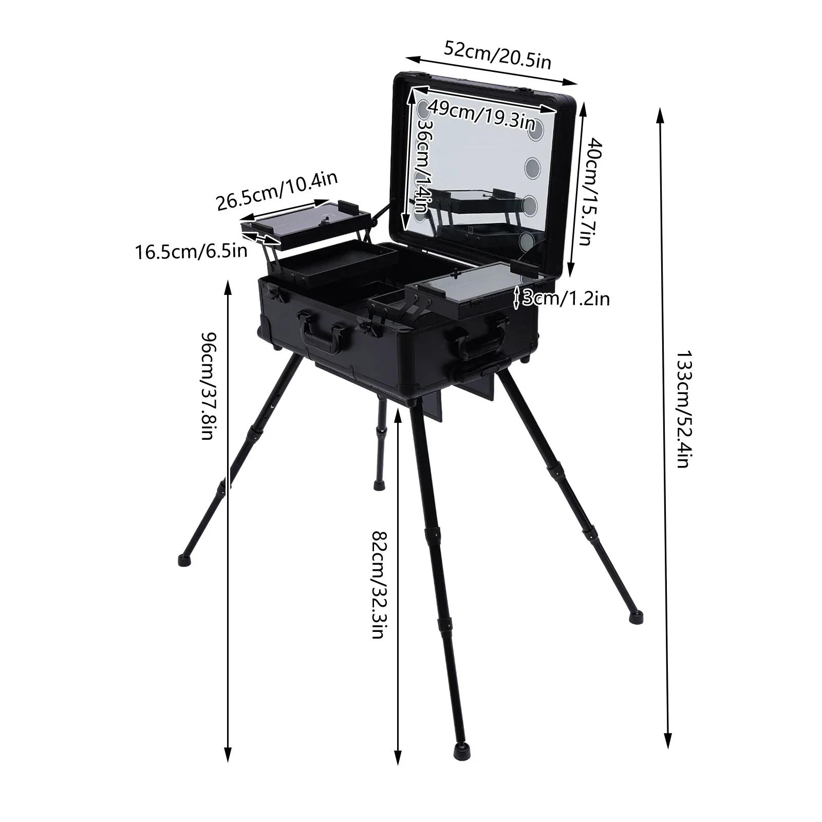 Nouvelle trousse de maquillage multifonctionnelle avec miroir, table de maquillage, étagères profess