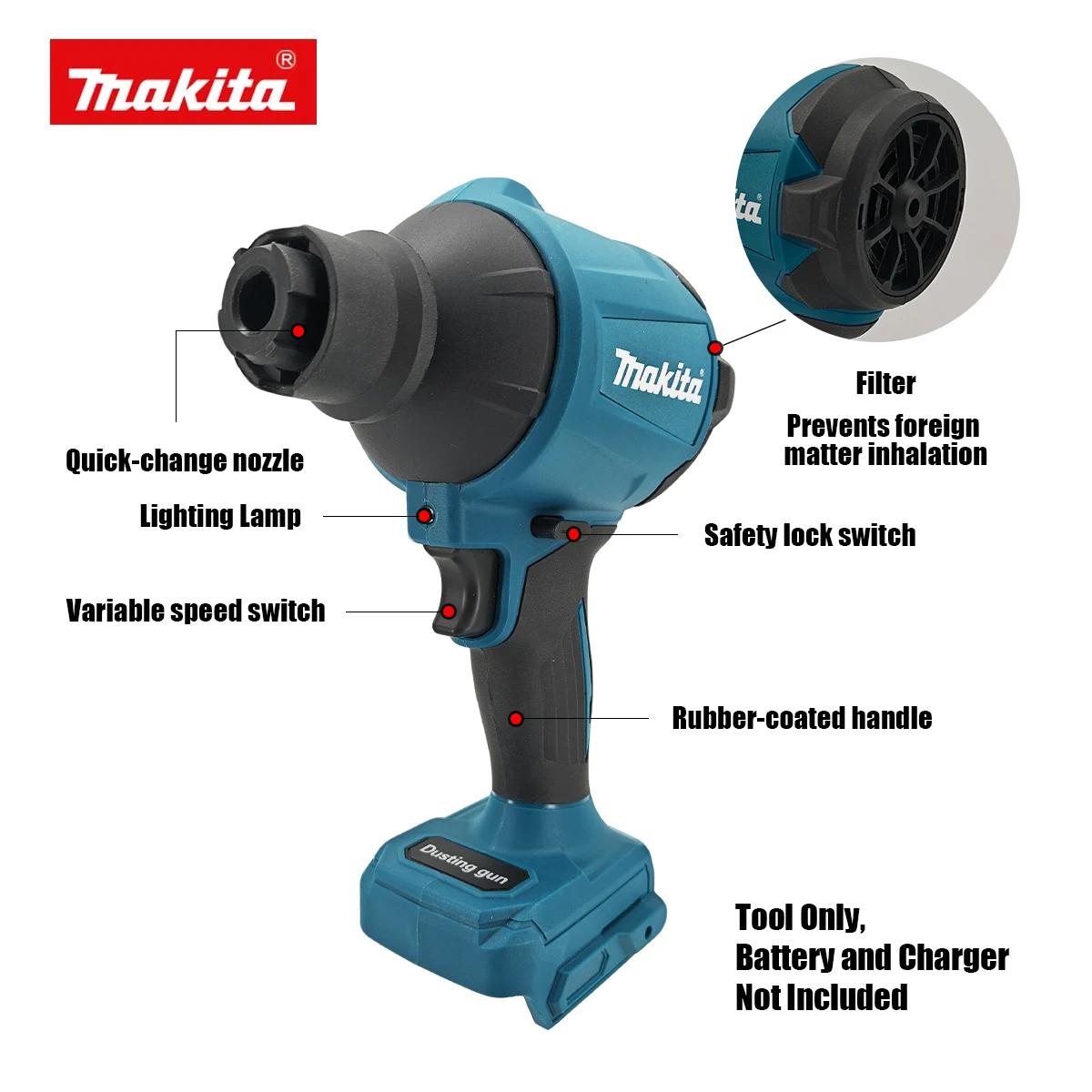 Souffleur d'air sans fil Makita DAS180 18V, machine multifonction pour dépoussiérer avec buse, pisto
