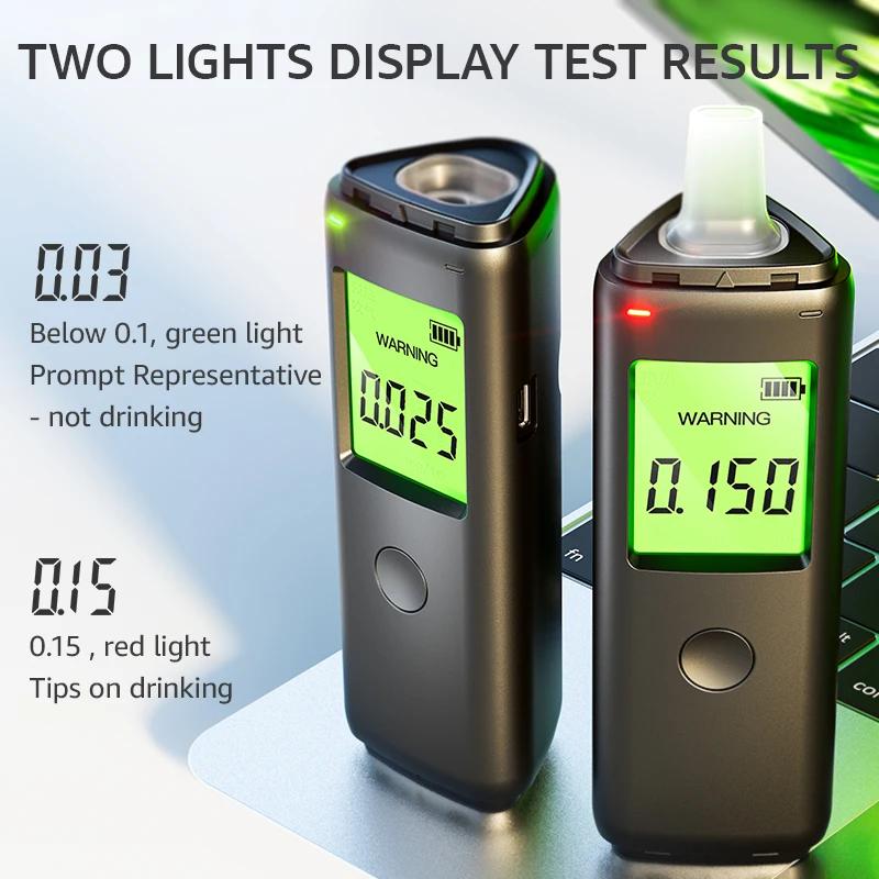 Alcootest rechargeable ZW | Précision de qualité professionnelle | Testeur d'alcoolémie portable