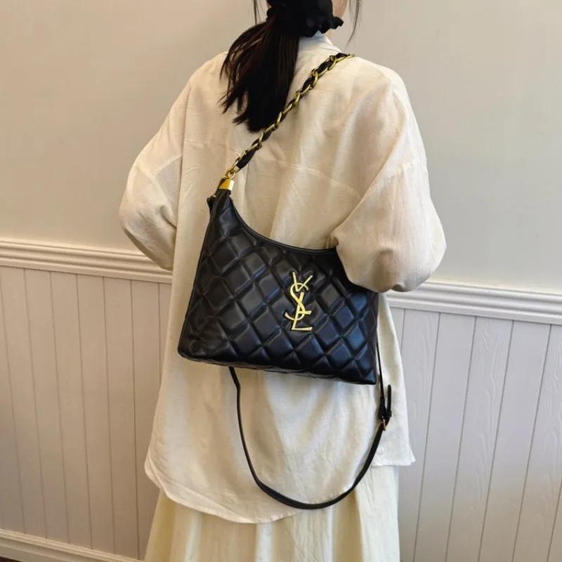 Sacs à bandoulière matelassés élégants pour femmes, nouvelle arrivée, design minimaliste et de niche
