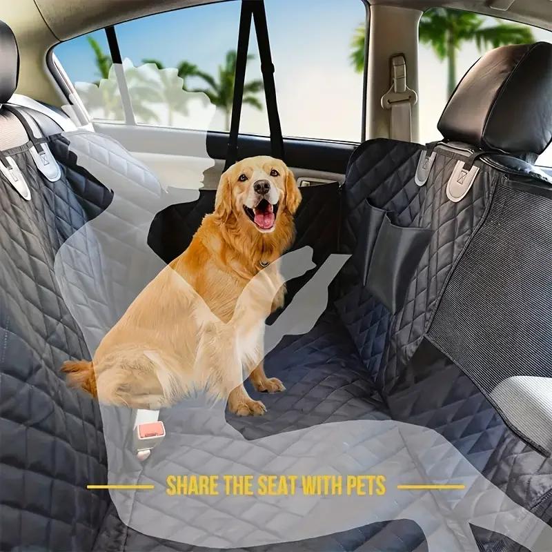 Housse de siège pour chien pour siège arrière, housses de siège de voiture pour chien 100% imperméab