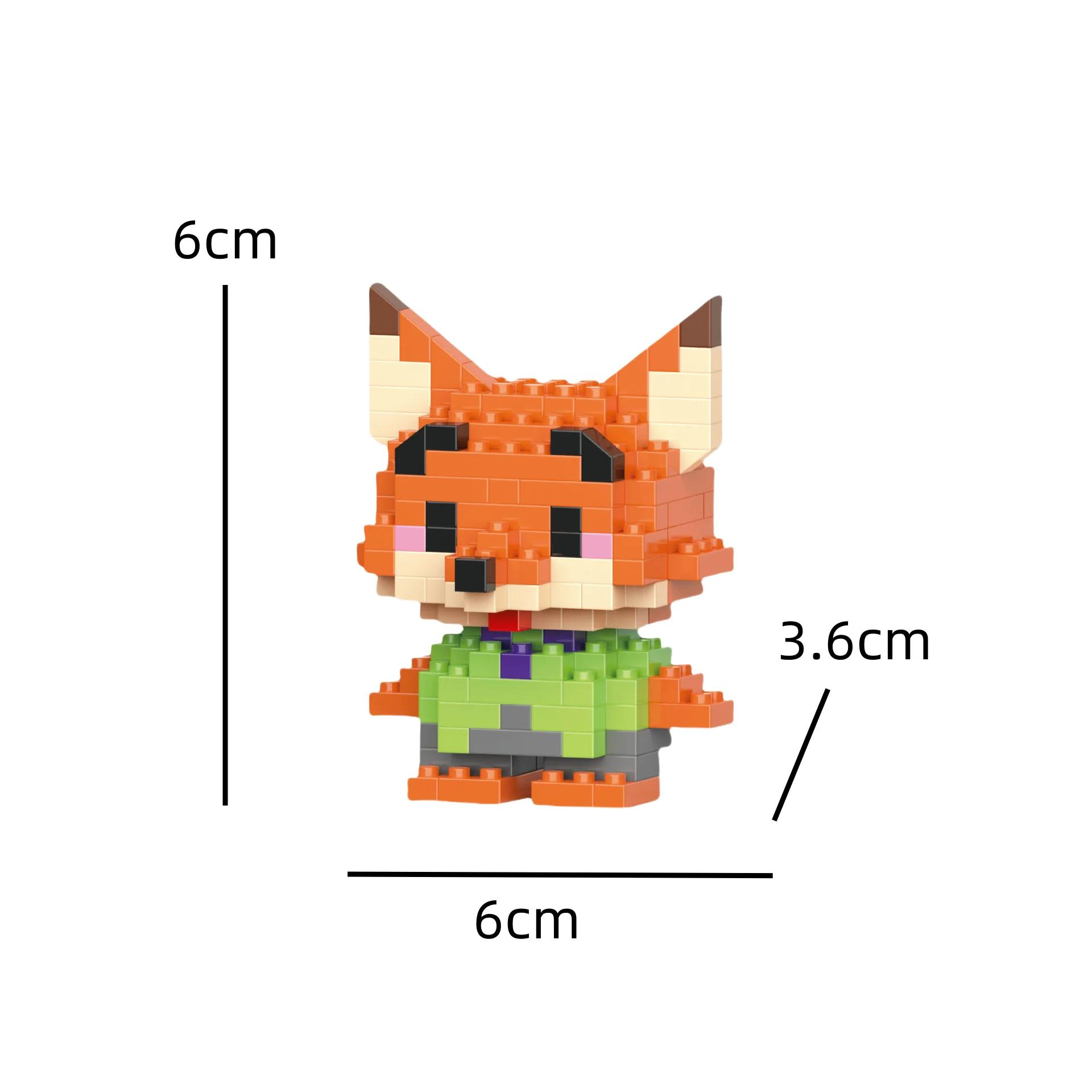 Blocs de construction Disney sans boîte, 6cm de haut, Stitch Kawaii, mini ornements de bureau, jouet