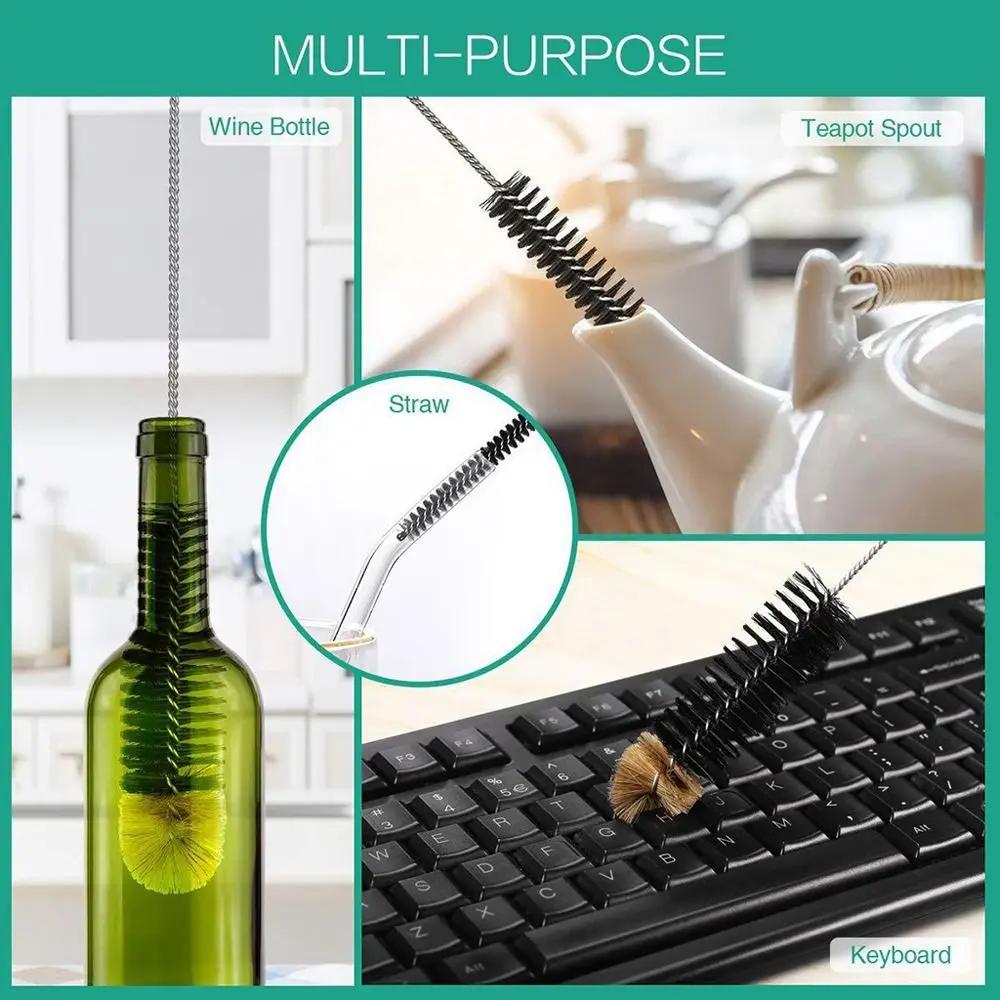 Brosse à bouteille de lait pratique et utile, nettoyeur de verre de qualité alimentaire, brosse à li
