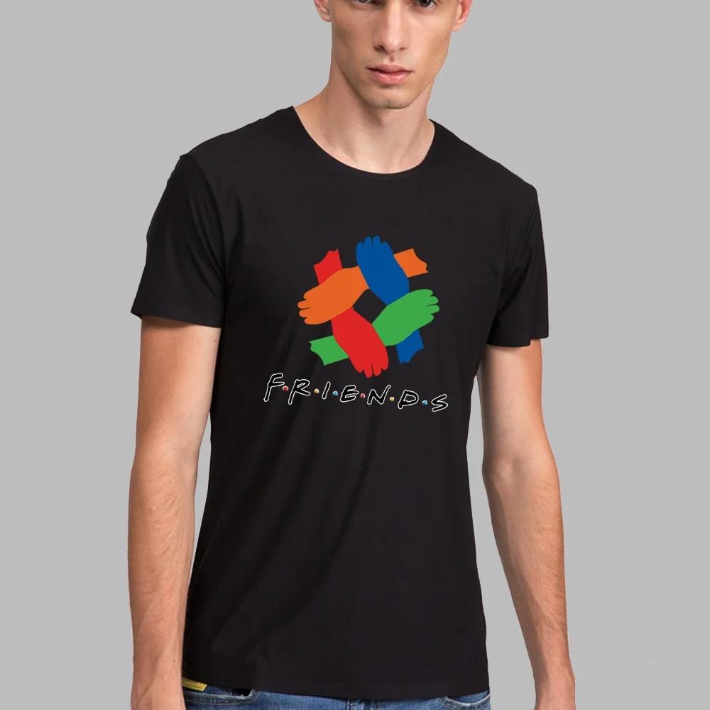 T-shirt à manches courtes et col rond pour hommes, haut imprimé Friends 152, streetwear décontracté,
