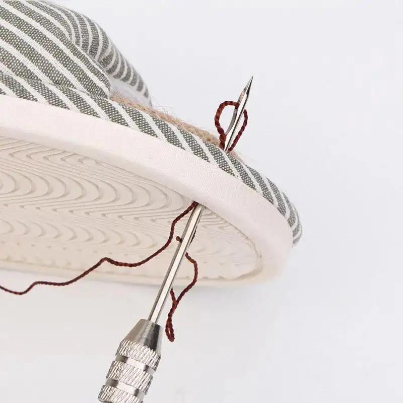 Ensemble de poinçons de couture en cuir, Kit d'outils de réparation de chaussures multifonctions rem