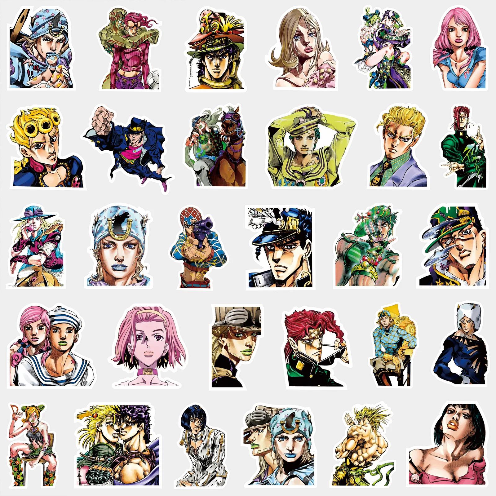 10/40/82 PIÈCES Chaud Anime JoJo's Bizarre Adventure Cool Personnalité Créative Décorative Graffiti