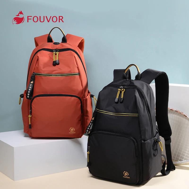 FouEisSac à dos étanche en nylon léger pour femme, cartable décontracté, grand sac à dos initié, mod