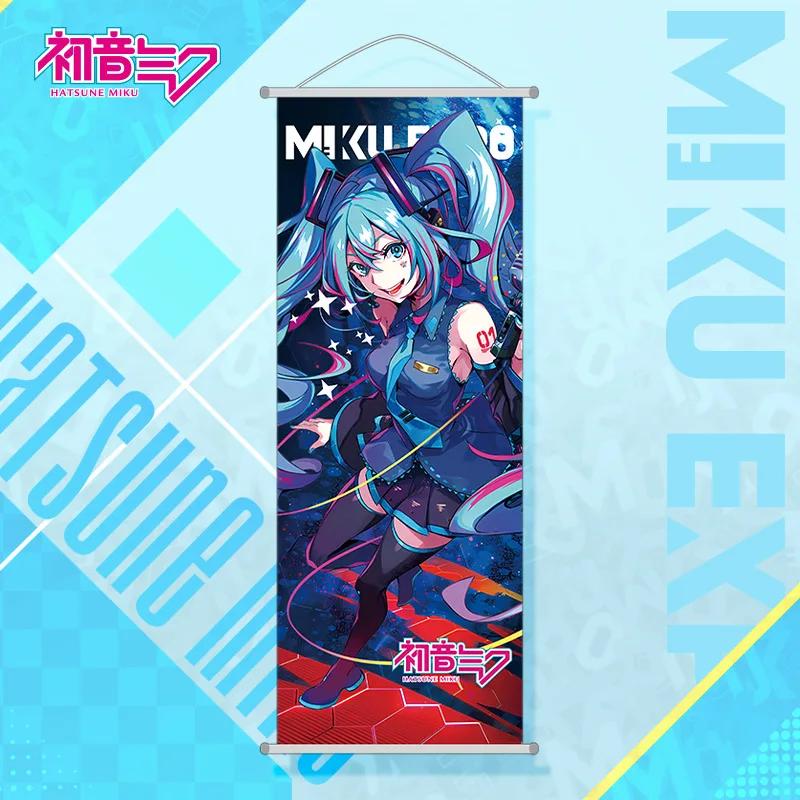 Hatsune Miku – décoration murale de chambre, dessin animé Hatsune Miku, peinture suspendue, Long déf
