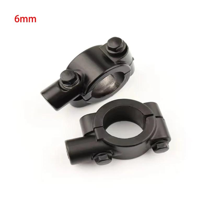 2 pièces 22mm guidon 10mm 8mm 6mm filetage moto miroir montage pince rétroviseur support adaptateur