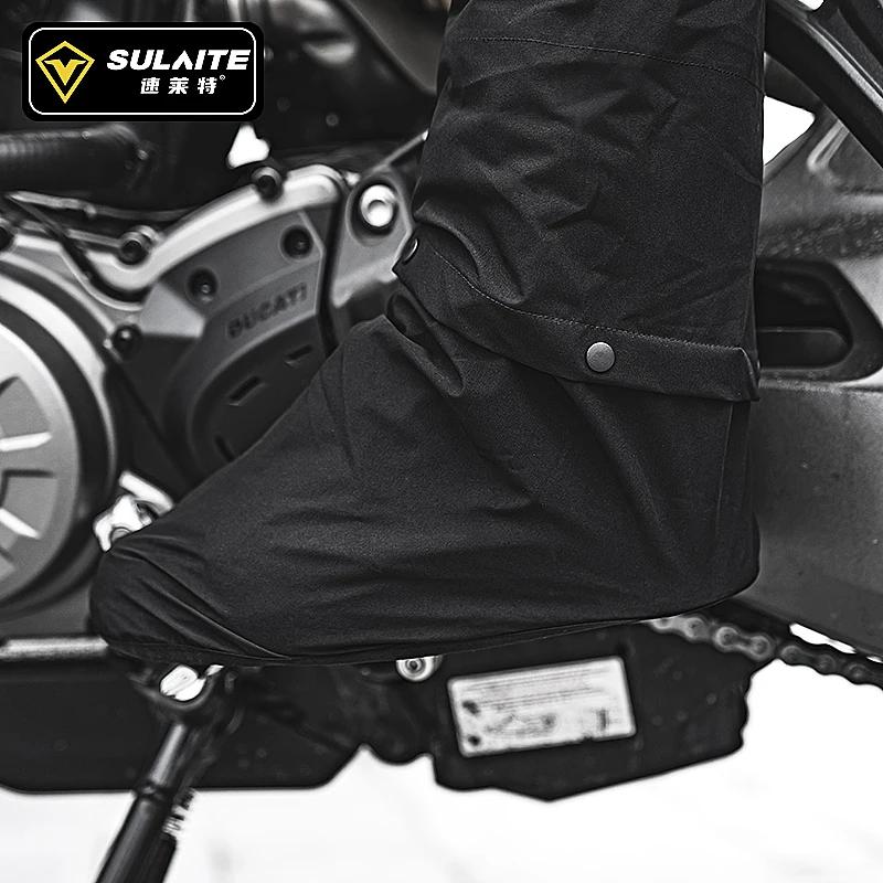 SULAITE moto imperméable costume hommes en plein air imperméable vêtements de pluie chaussures couve
