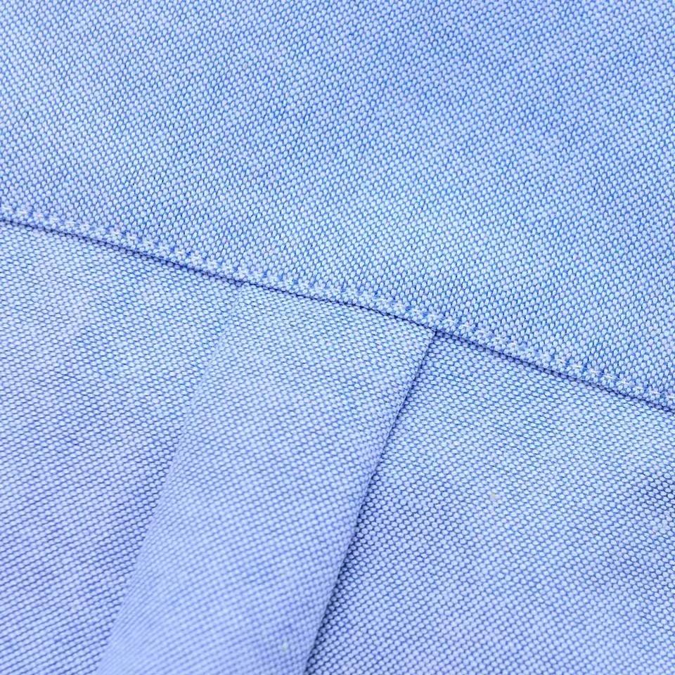 Chemise à manches longues pour hommes, 100% coton, à carreaux, Oxford, décontractée, couleur unie, i
