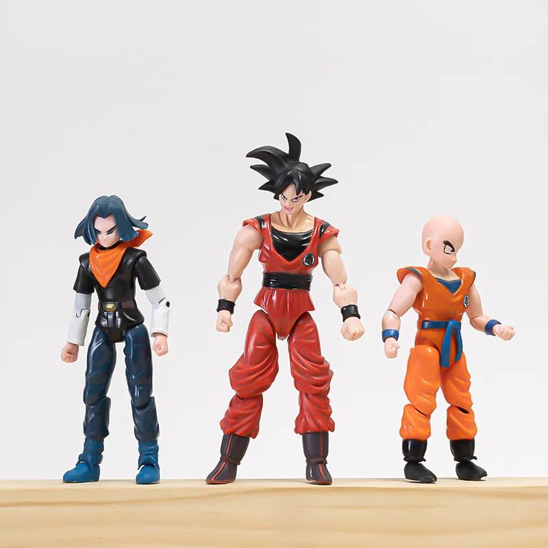 12-18CM Anime Dragon Ball Z Super Saiyan Son Goku Broly végéta Anime Figurine modèle cadeaux Figurin