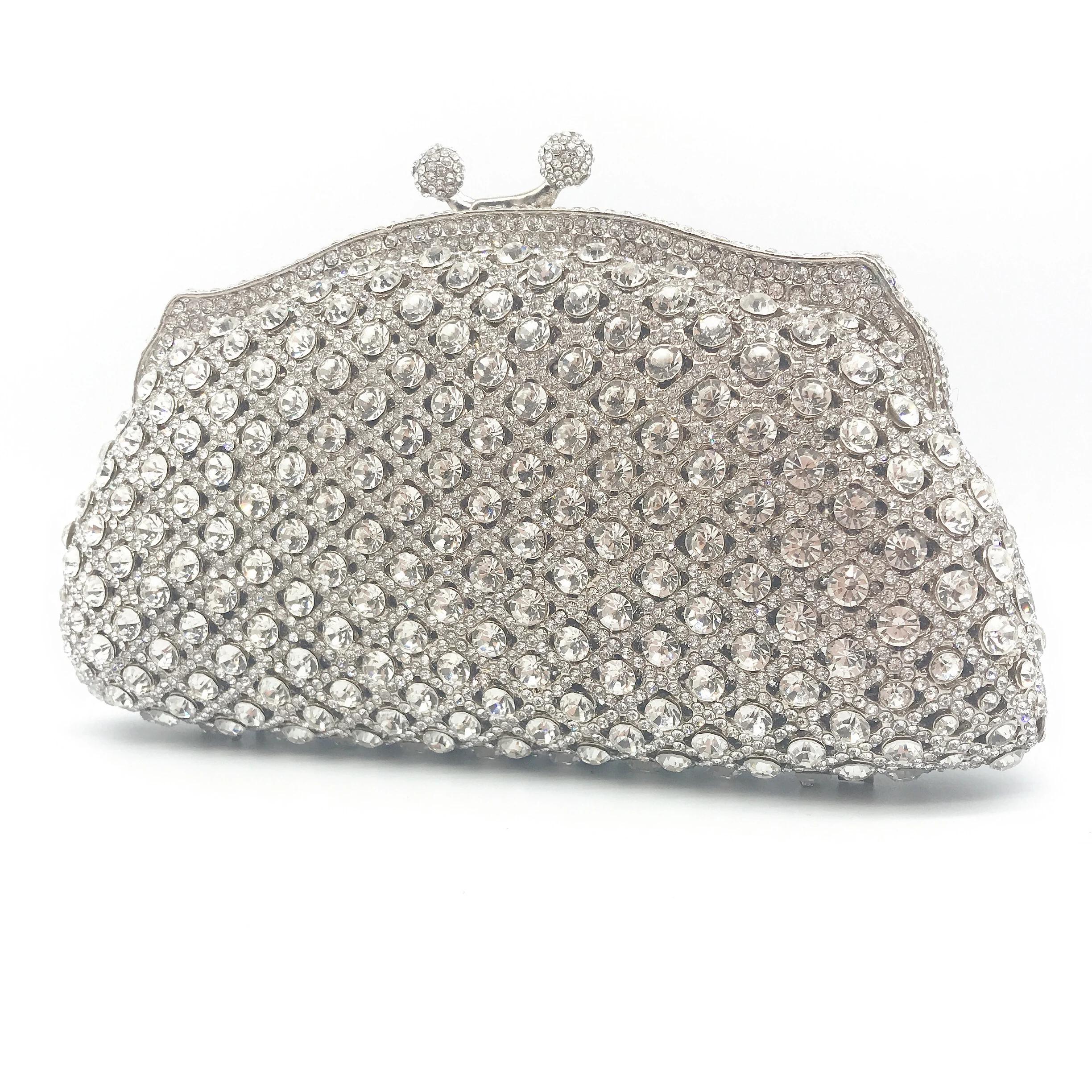 Approvisionnement d'usine Hot Crystal Diamond Purse Ladies