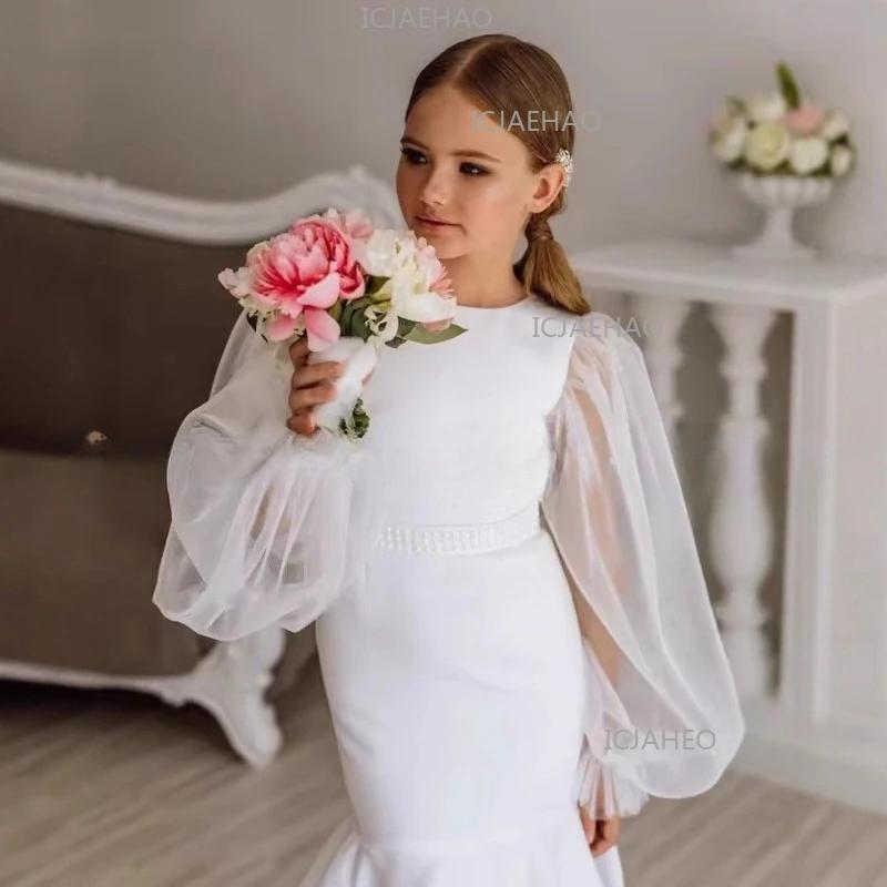 Robe de soirée sirène pour enfants, costume de princesse, tenue de performance pour filles, robe de