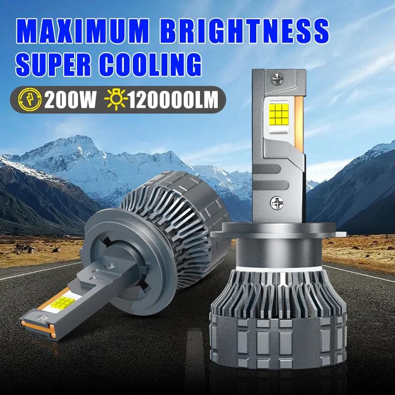 Carshark 120000 LM H1 H7 phare LED Canbus 200W H4 H11 H8 H9 HB4 HB3 HIR2 9005 9006 9012 lampe automa