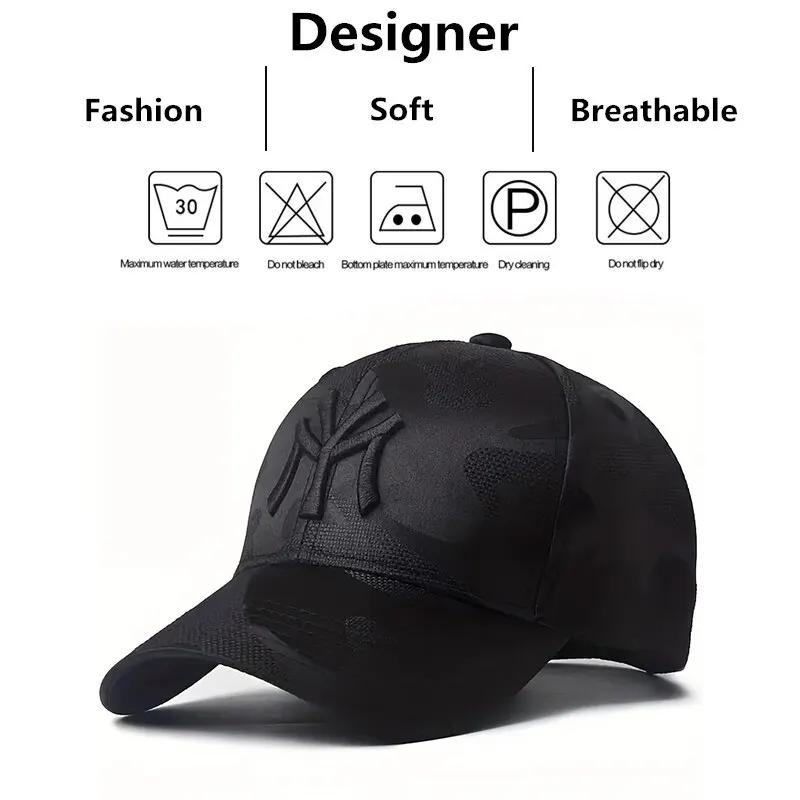 Chapeaux de baseball CamSolomon avec broderie de lettres, chapeaux décontractés réglables, chapeau d