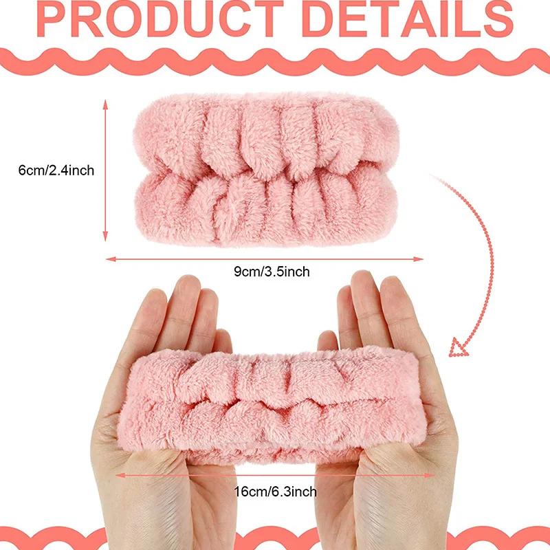 Bandeau de poignet en microfibre absorbant pour le lavage du visage, serviette de poignet, bandeau d