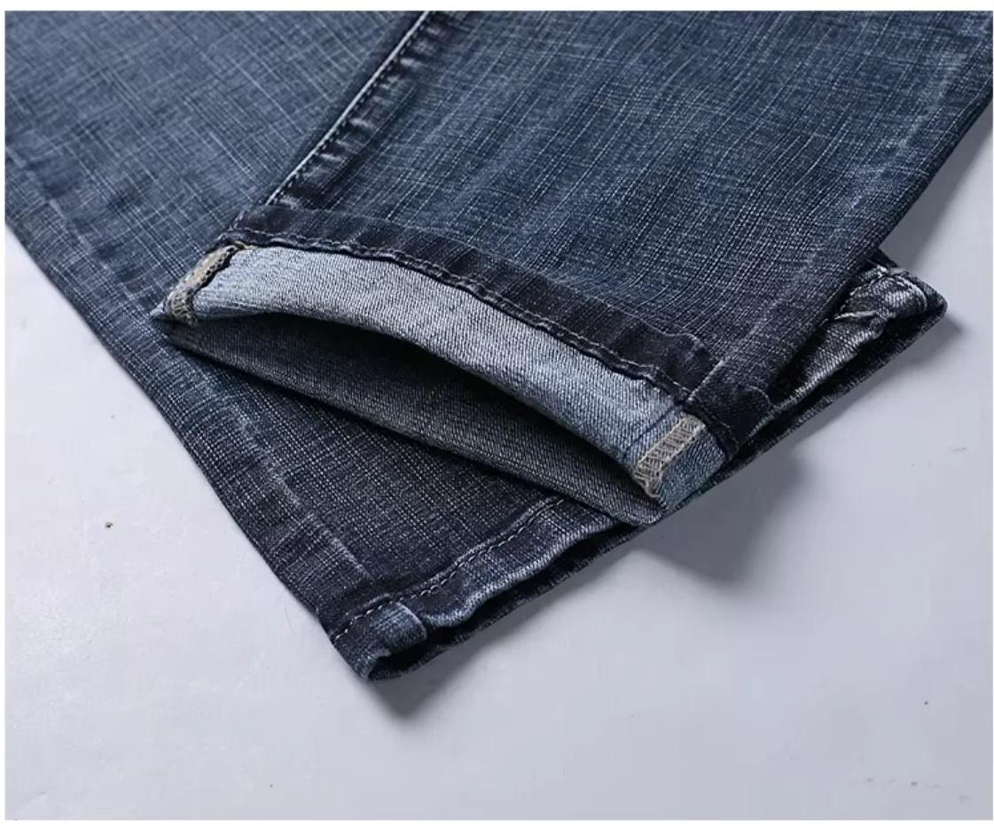 Wthinlee nouveaux hommes d'affaires jean polaire décontracté droit Stretch mode classique bleu noir