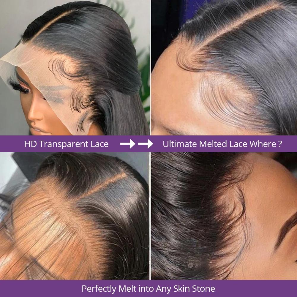 Perruque Lace Frontal Cheveux Humain Perruque Naturelle Moins Cher Perruque Cheveux Humain Sans Coll