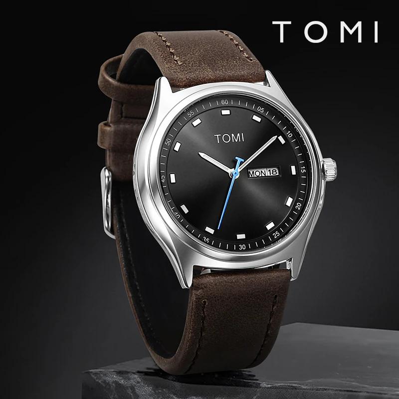 TOMI montre pour hommes minimaliste affaires décontracté montre à Quartz pour hommes et femmes à la