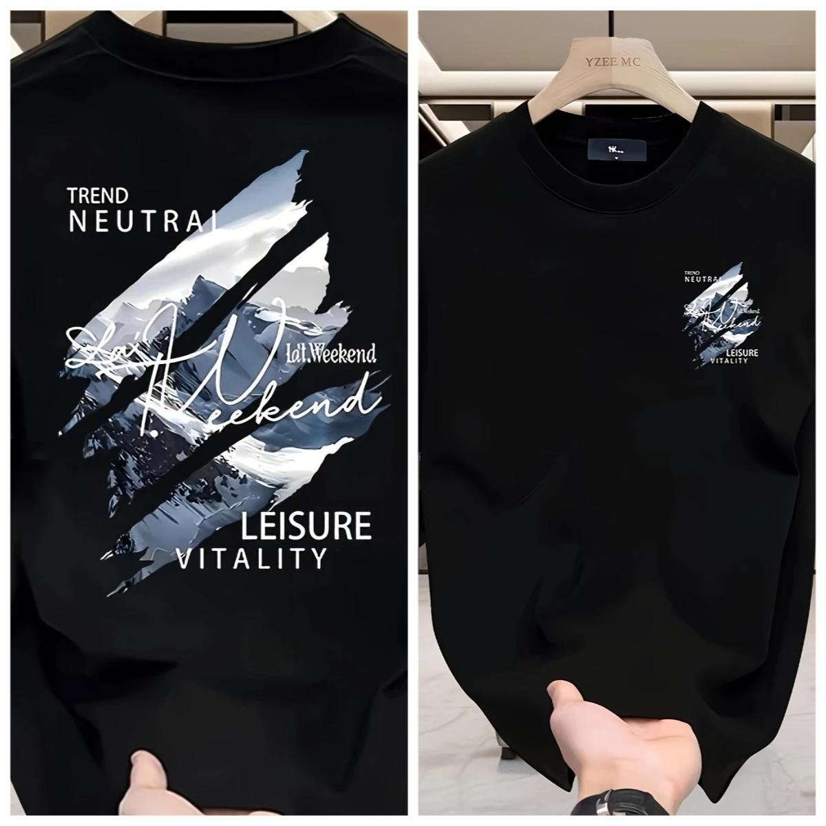 T-shirt décontracté d'été respirant à manches courtes pour homme, idéal pour les sorties en extérieu