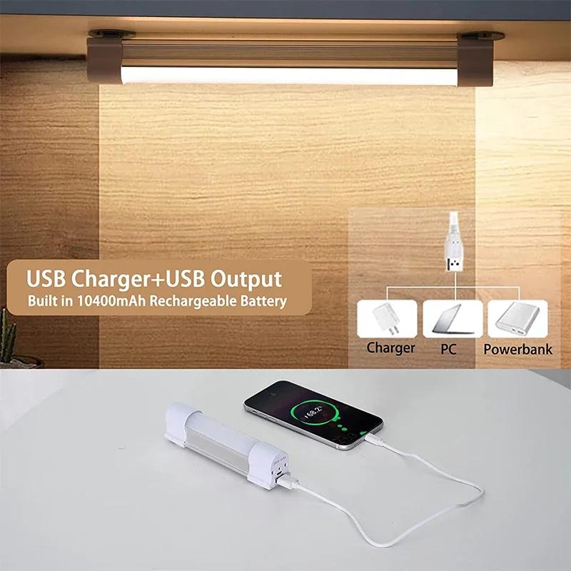 Lampe Portable Haute Puissance, Tube Rechargeable 120W, Éclairage Froid/Chaud, Attraction Magnétique