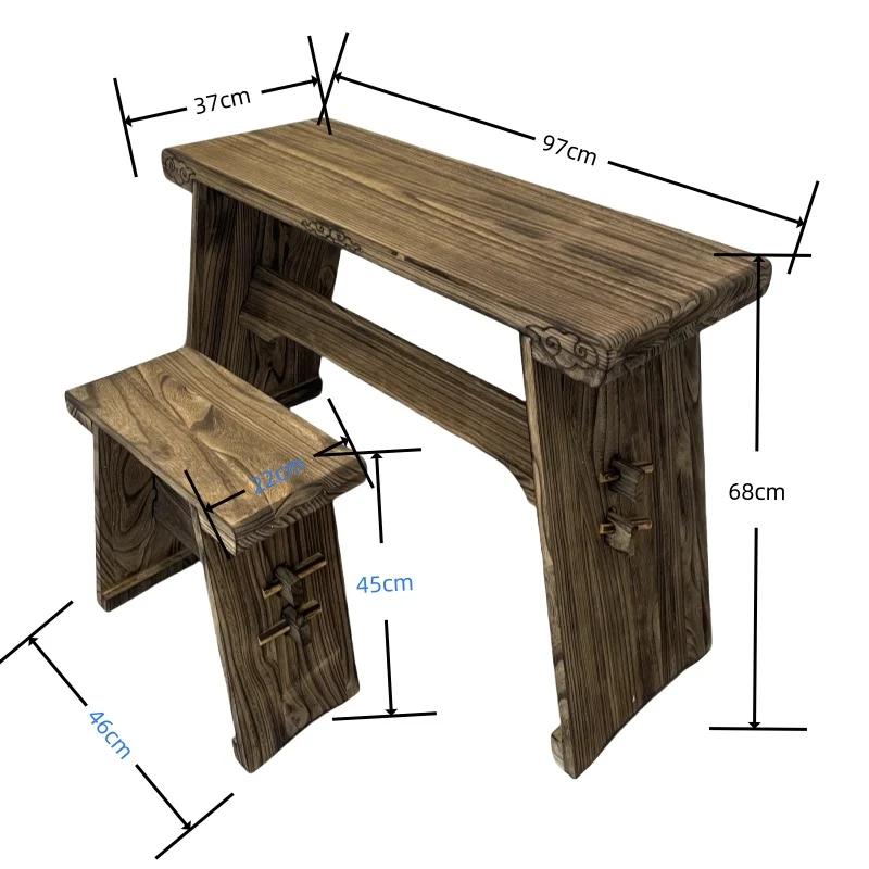 Sanctuaire de musique orientale, table acoustique Paulownia Guqin, support Gu Qin avec banc pour sal
