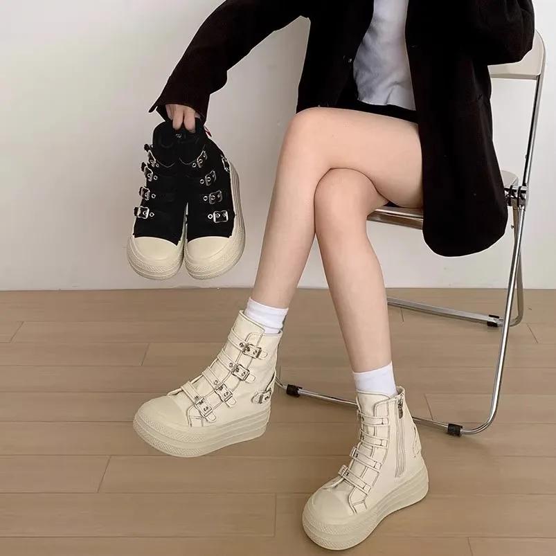 CHABELLA femmes haut toile chaussure conception boucle sangle Zip simplicité femme chaussures 2025 h