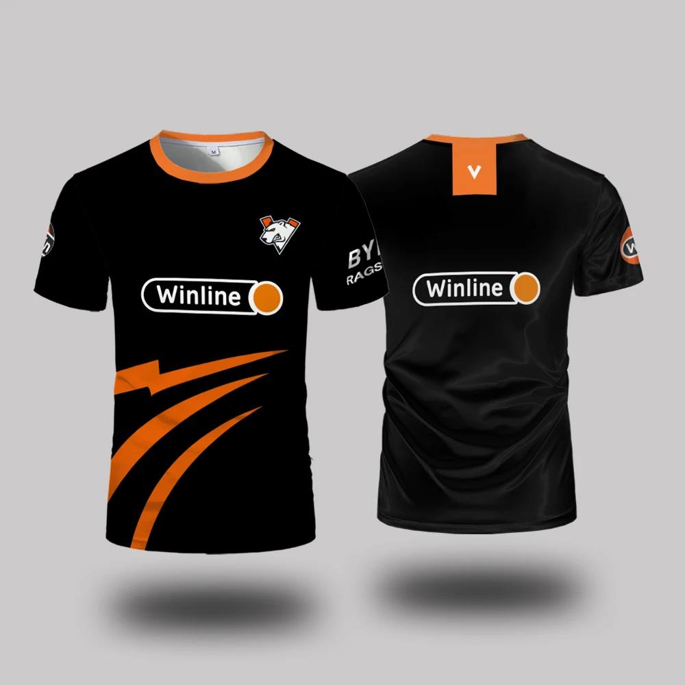 T-shirt décontracté à col rond, uniforme du club Virtus.Pro Esports, pour hommes et femmes, idéal po