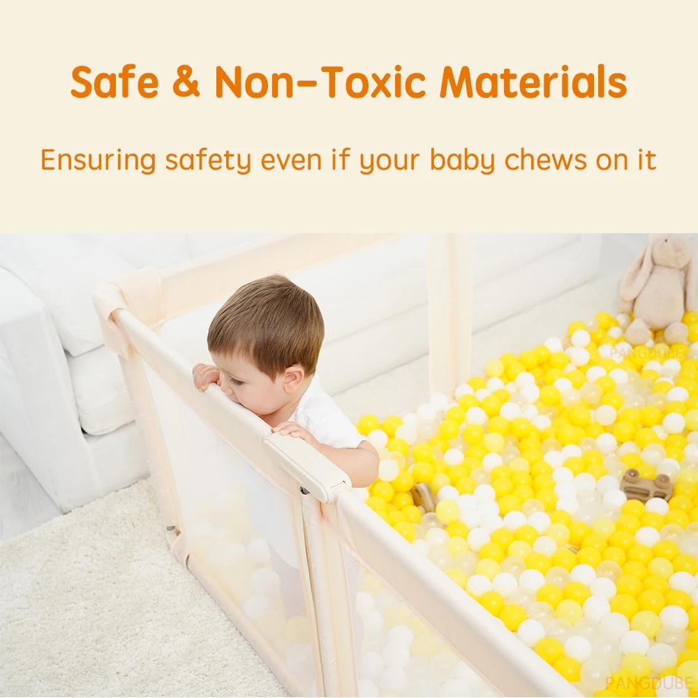Parc de jeu pliable PANGDUBE pour bébé, grand parc de sécurité portable pour tout-petits, centre d'a