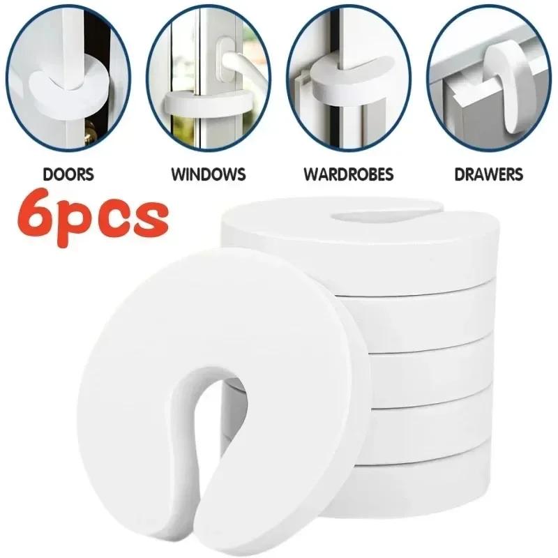 6 pièces porte doigt pincement gardes bébé à l'épreuve portes Slam bouchon Extra doux mousse protect