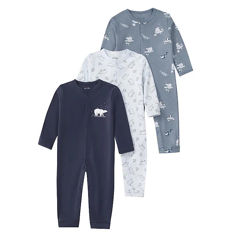 IYEAL 100% coton nouveau-né barboteuses bébé garçon fille enfant en bas âge vêtements 3 pièces/lot i