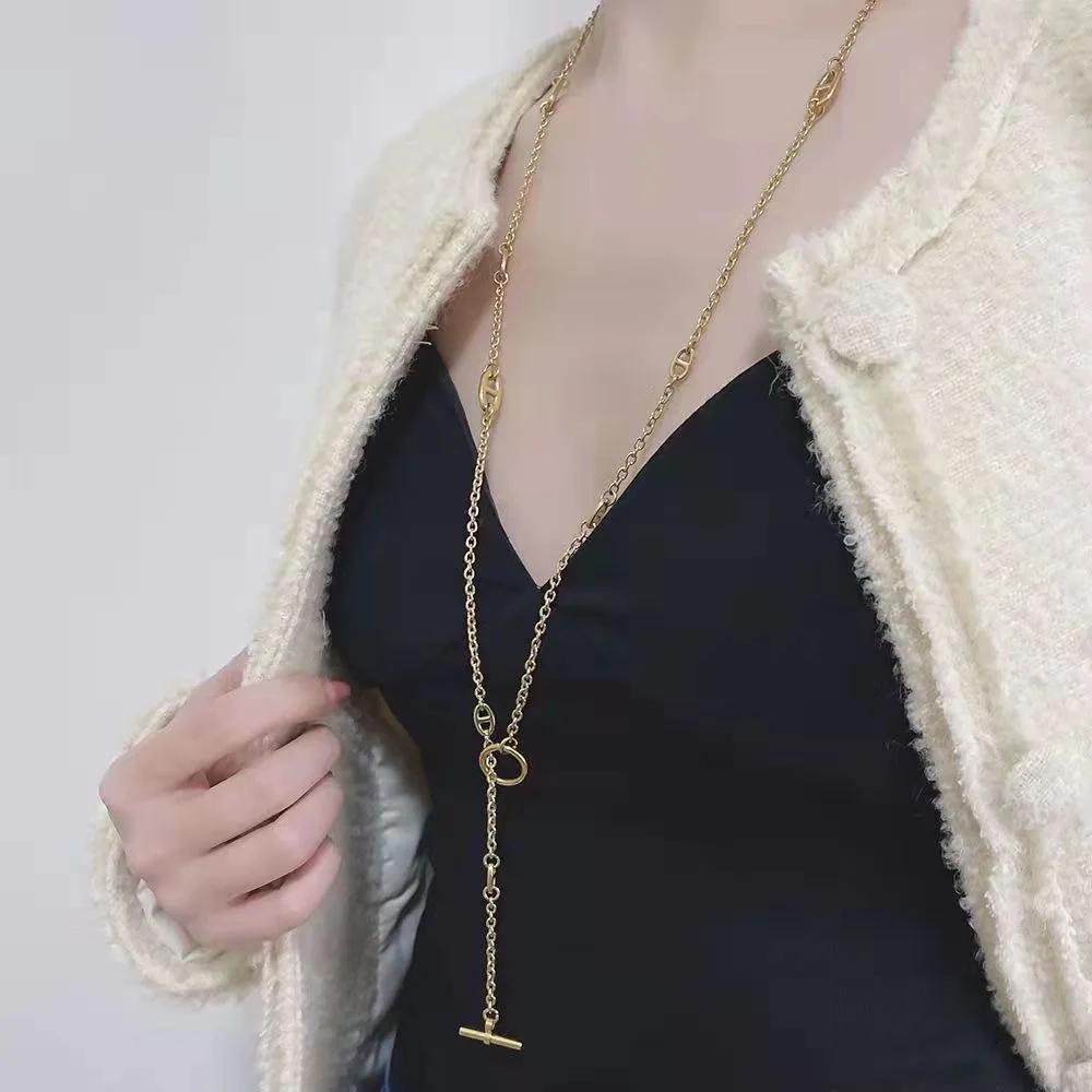 Vente flash : collier couple en acier inoxydable, bracelet multi-couches multifonctionnel et tendanc