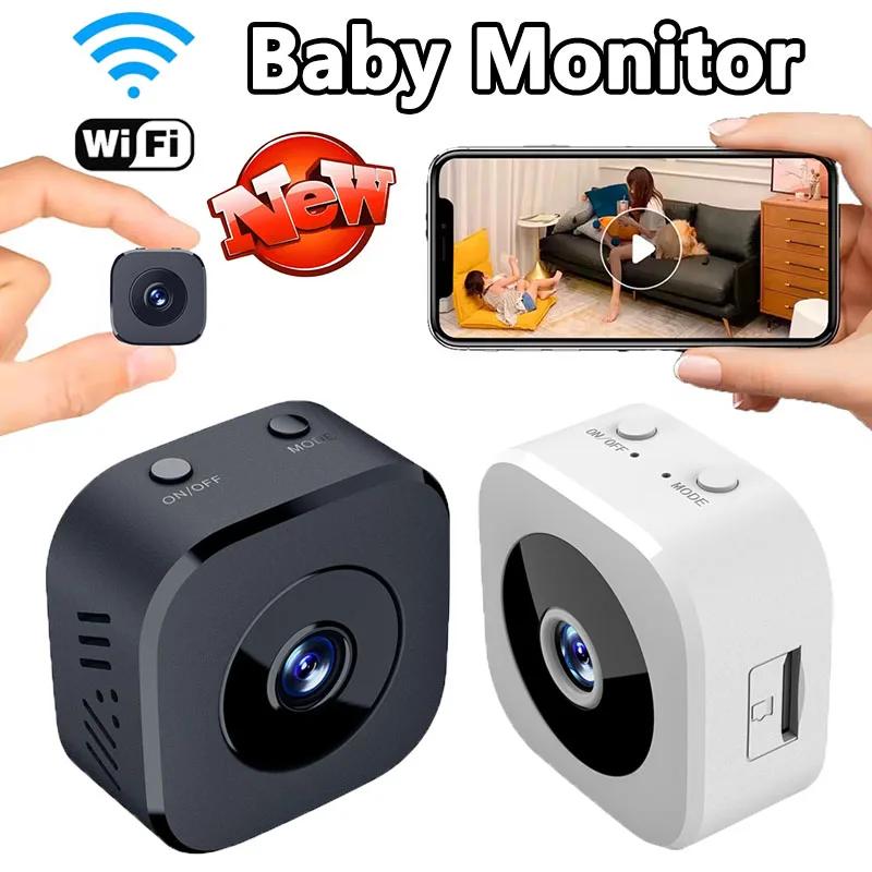 Moniteur bébé Mini caméra HD WiFi Surveillance sans fil Protection de sécurité moniteur à distance c