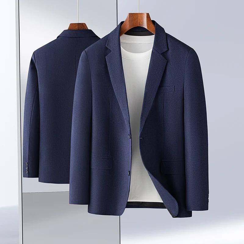 Blazer simple et élégant pour homme, modèle 2026, pour costume d'affaires, pour homme d'âge mûr, inf