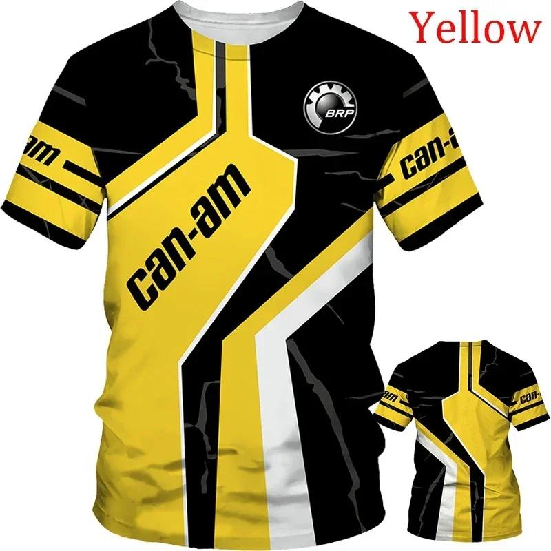T-shirt de course moto pour homme BRP Can-Am, impression 3D, sport extrême, séchage rapide, respiran