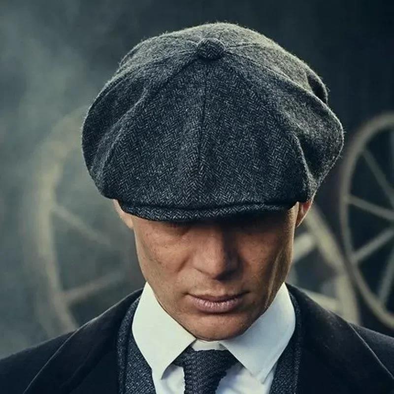 Haute qualité hiver rétro Style britannique casquette gavroche hommes Vintage luxe unisexe nouvelle